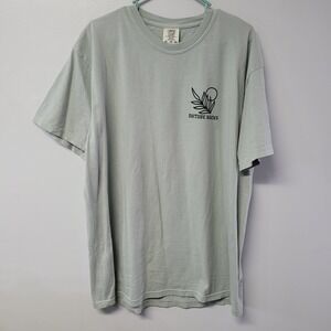 Nature Backs Comfort Colors Graphic T-Shirt XL Sage Green Sun Moon Mountain